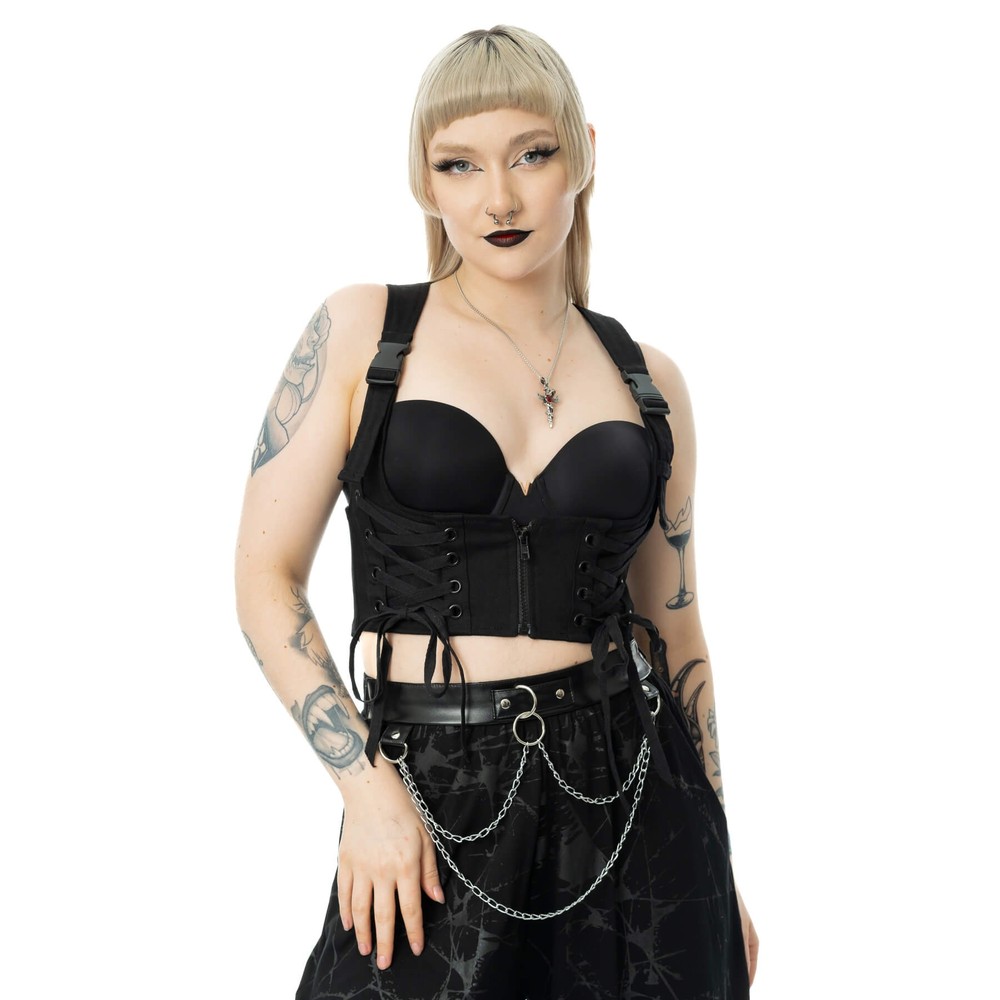 Chemical Black - Rowena Sleeveless top - Black